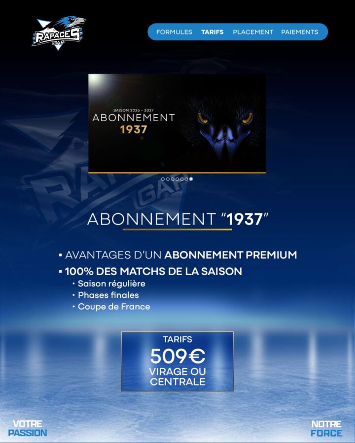 Abonnement 1937 - Campagne d'abonnement - Rapaces de Gap