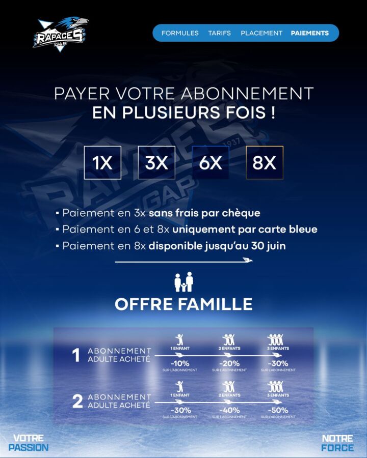 Abonnement - Campagne d'abonnement - Rapaces de Gap