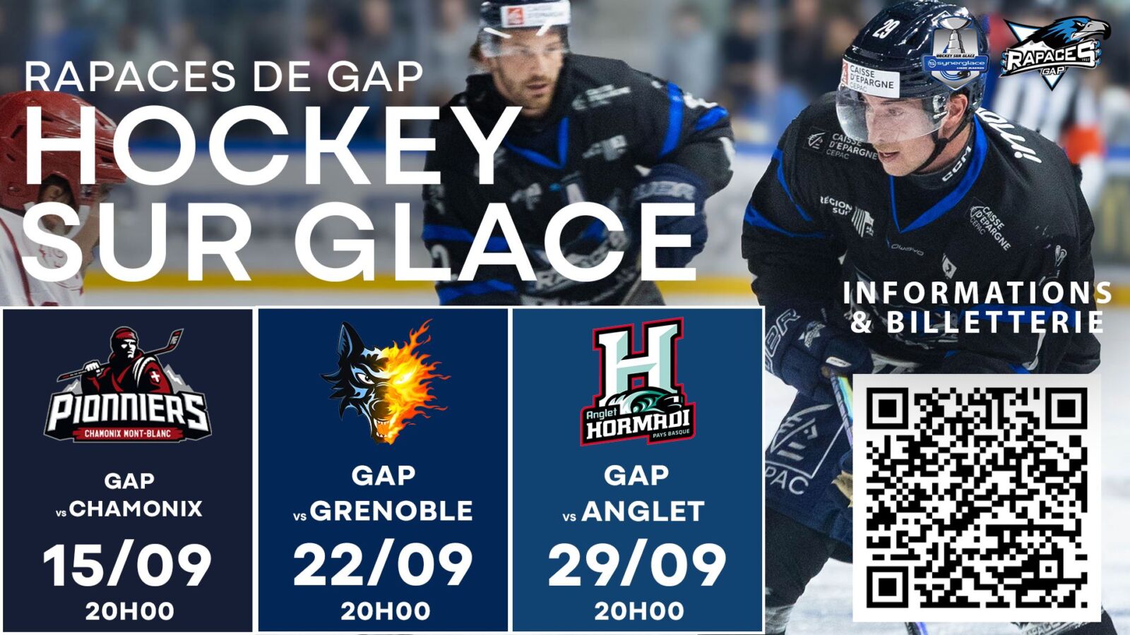 MATCH SEPTEMBRE - RAPACES DE GAP