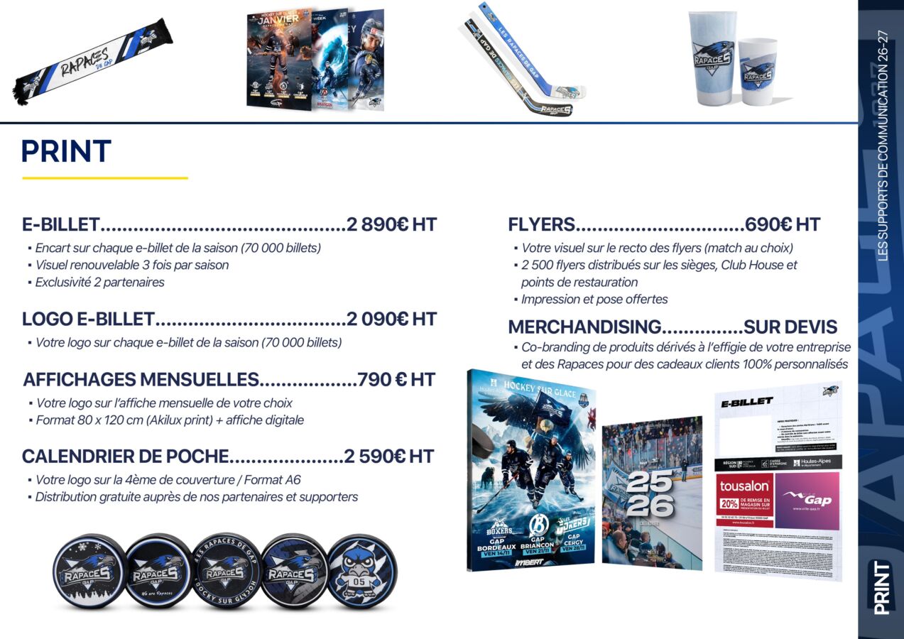 Plaquette commerciale - Rapaces de Gap