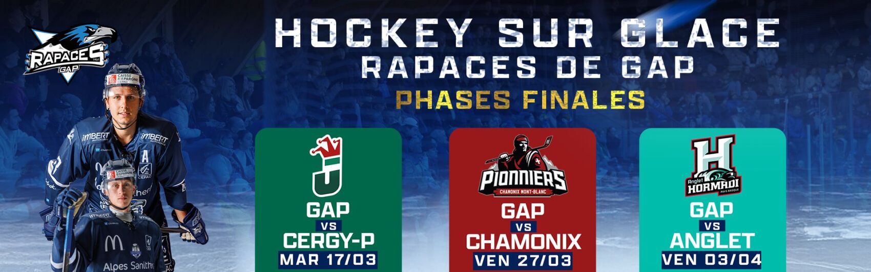 Matchs Playdowns 2026 - Rapaces de Gap